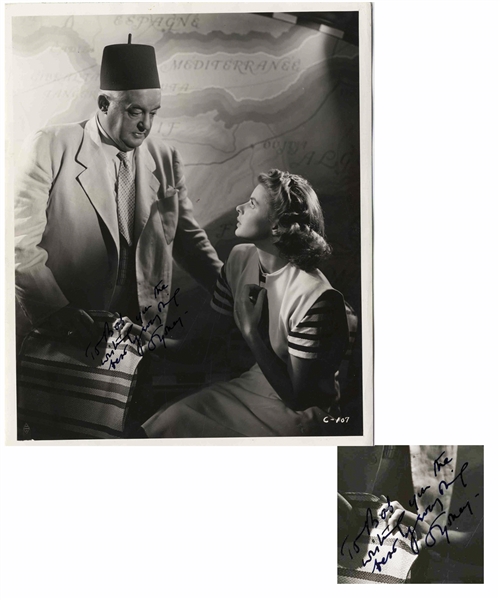 Rare Sydney Greenstreet 8'' x 10'' Signed Photo From ''Casablanca'' -- With PSA/DNA COA